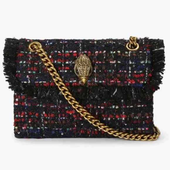 Kurt Geiger London Mini Tweed Kensington Bag EUC - Picture 1 of 8
